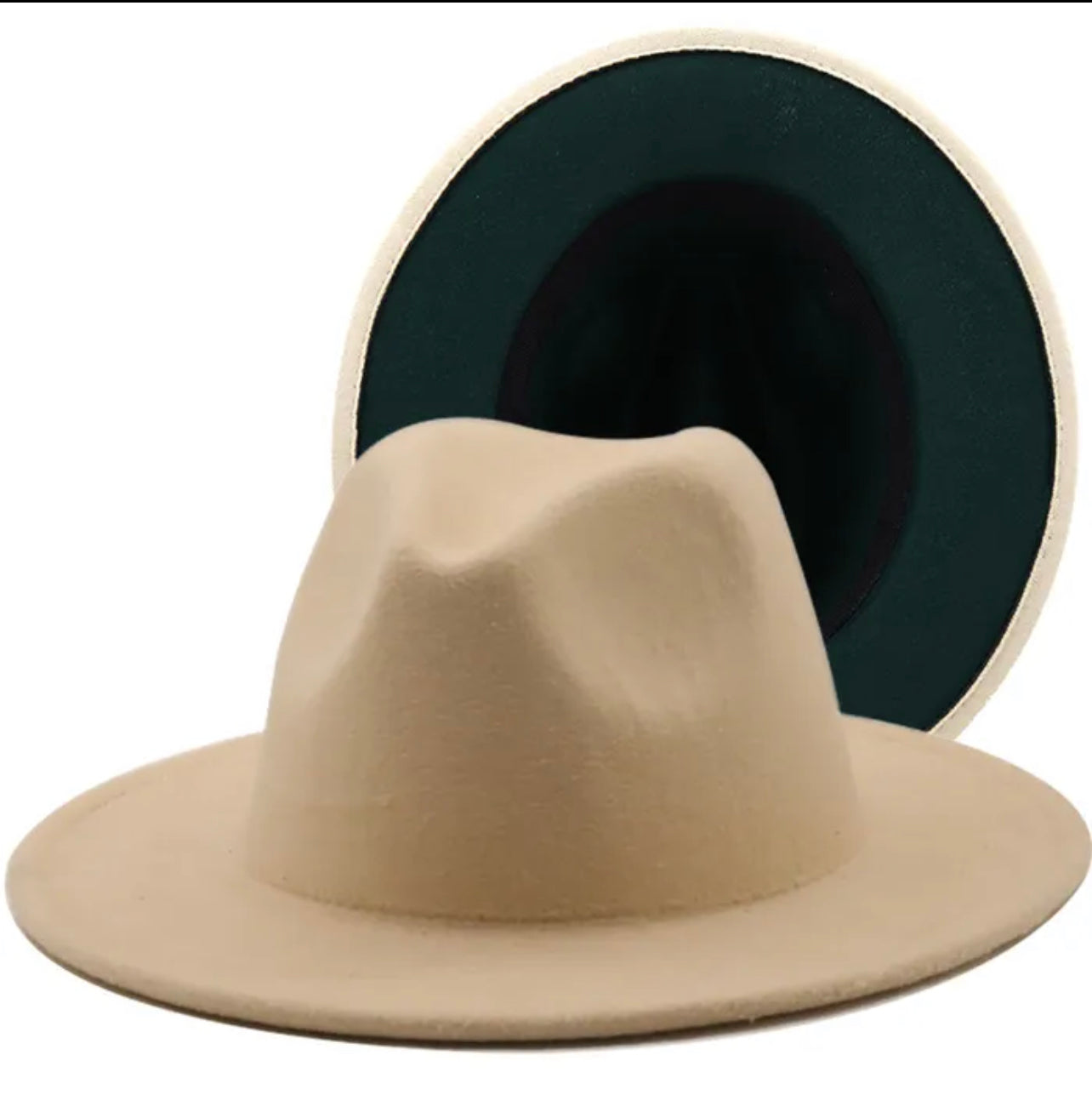 Large Two-Toned Fedora Hats